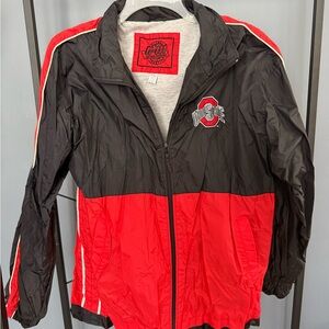 Ohio State Red and Black Windbreaker Jacket